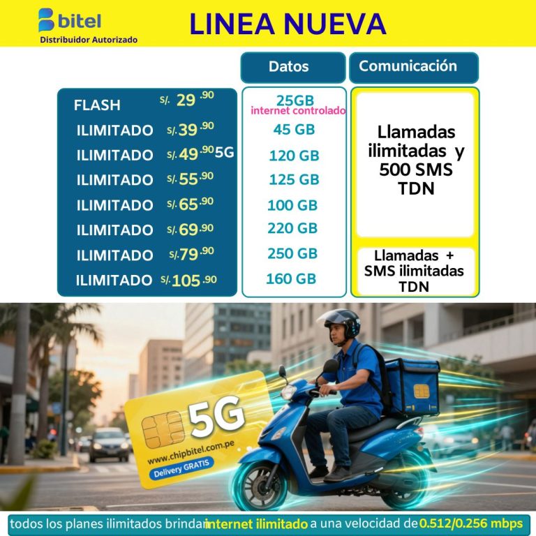 linea nuevas bitel 2026